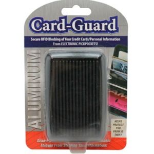 6 x CARD GUARD HOLDER ID CREDIT CARDS ALUMINUM CAS